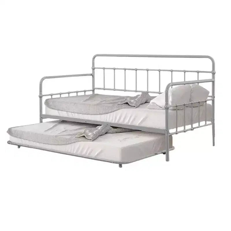 Tagesbett Royal Hampton mit Ausziehliege, klassisches, offenes Gestell aus silbernem Metall