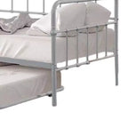 Tagesbett Royal Hampton mit Ausziehliege, klassisches, offenes Gestell aus silbernem Metall