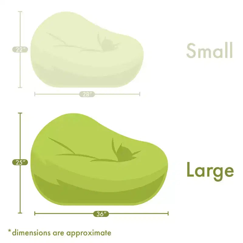 Majestic Home Goods Kleiner Sitzsack Ellie