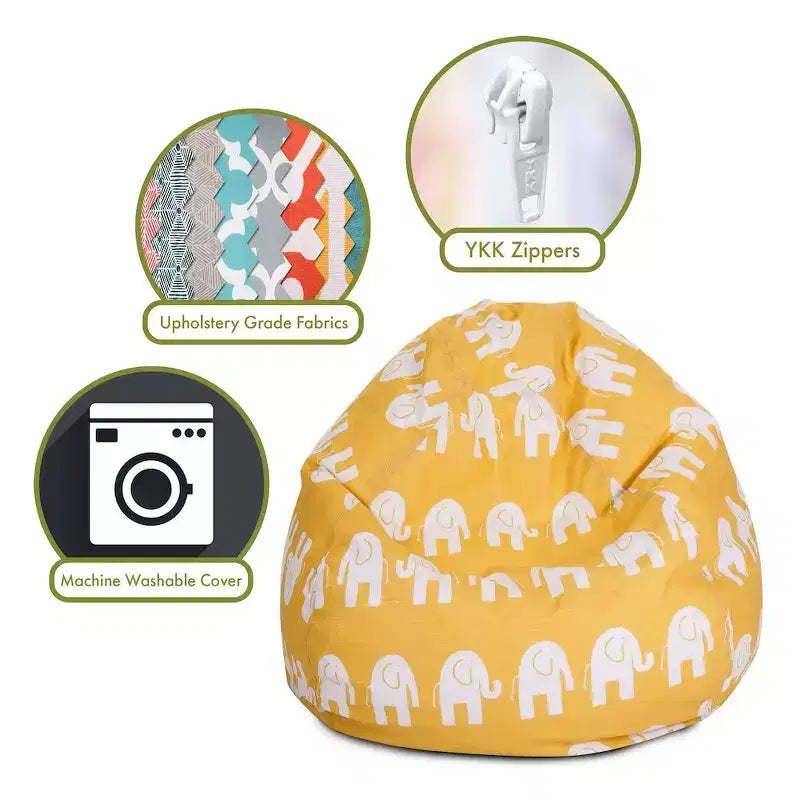 Majestic Home Goods Kleiner Sitzsack Ellie