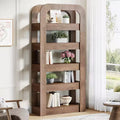 Lantine 70.9-Inch Tall Bookshelf, 5-Tier Bookcase with Open Shelves, Industrial Style Shelving Storage Unit for Home Office