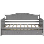 Luxystar Holz-Tagesbett mit ausziehbarem Rollbett für Schlafzimmer und Wohnzimmer