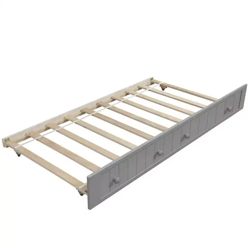 Luxystar Holz-Tagesbett mit ausziehbarem Rollbett für Schlafzimmer und Wohnzimmer