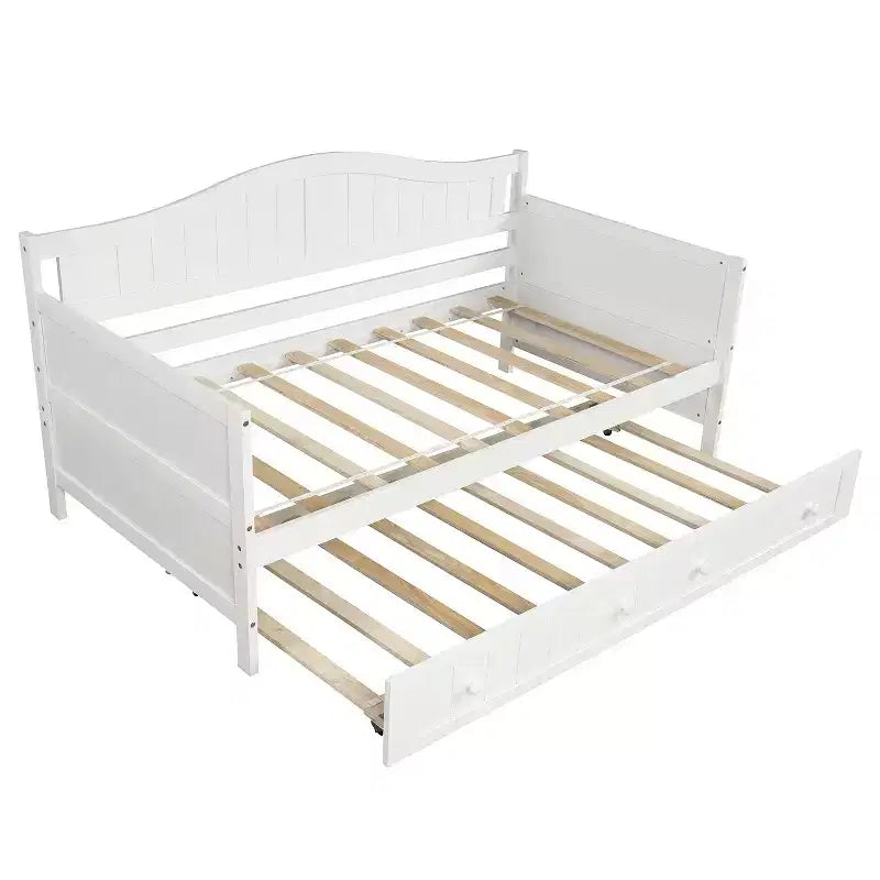 Luxystar Holz-Tagesbett mit ausziehbarem Rollbett für Schlafzimmer und Wohnzimmer