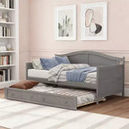 Luxystar Holz-Tagesbett mit ausziehbarem Rollbett für Schlafzimmer und Wohnzimmer