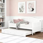 Luxystar Holz-Tagesbett mit ausziehbarem Rollbett für Schlafzimmer und Wohnzimmer