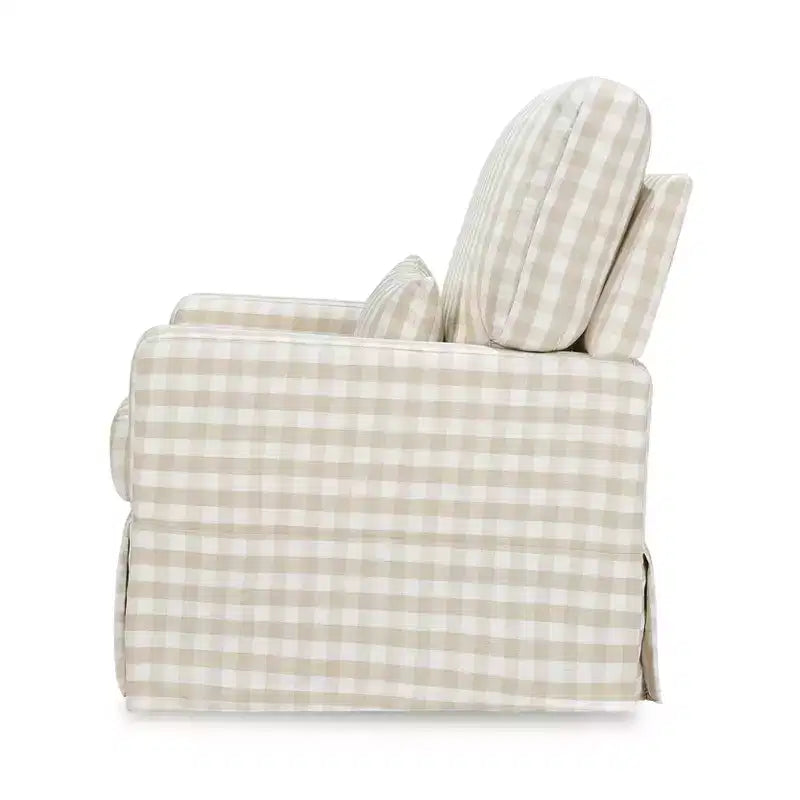 Namesake Crawford Pillowback Bequemer Drehsessel zum Gleiten