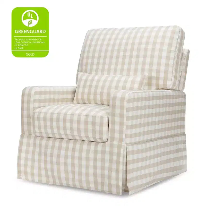 Namesake Crawford Pillowback Bequemer Drehsessel zum Gleiten