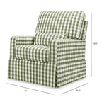 Namesake Crawford Pillowback Bequemer Drehsessel zum Gleiten