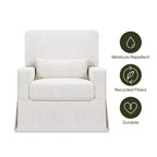 Namesake Crawford Pillowback Bequemer Drehsessel zum Gleiten