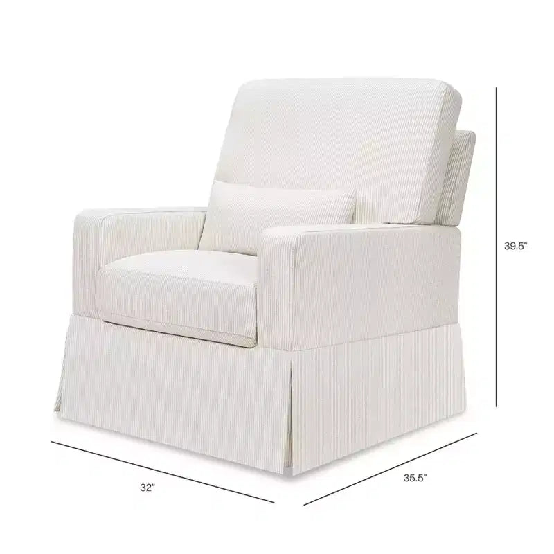 Namesake Crawford Pillowback Bequemer Drehsessel zum Gleiten