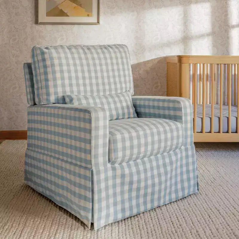 Namesake Crawford Pillowback Bequemer Drehsessel zum Gleiten