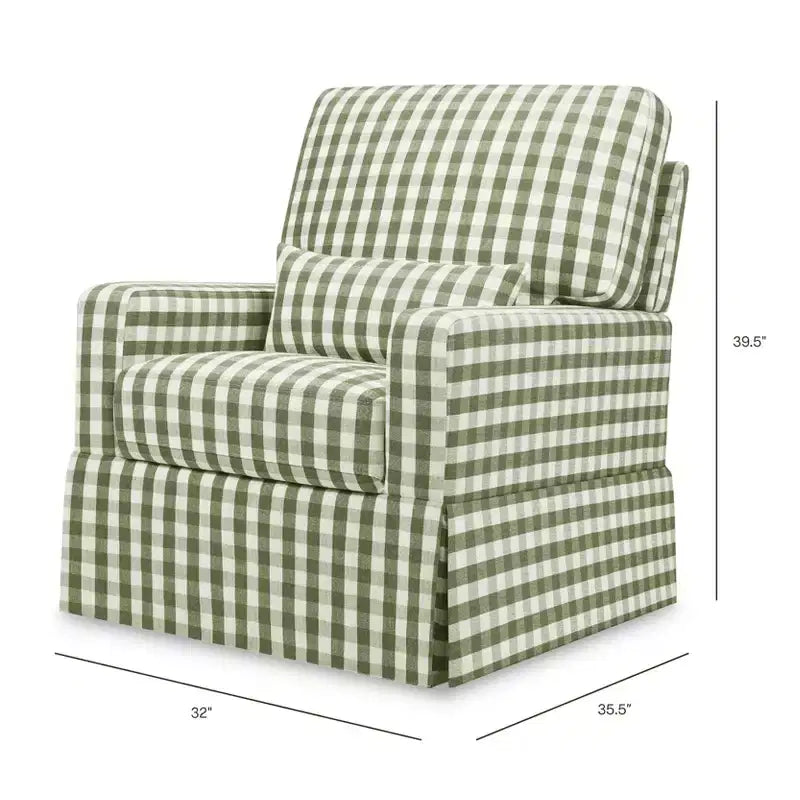 Namesake Crawford Pillowback Bequemer Drehsessel zum Gleiten