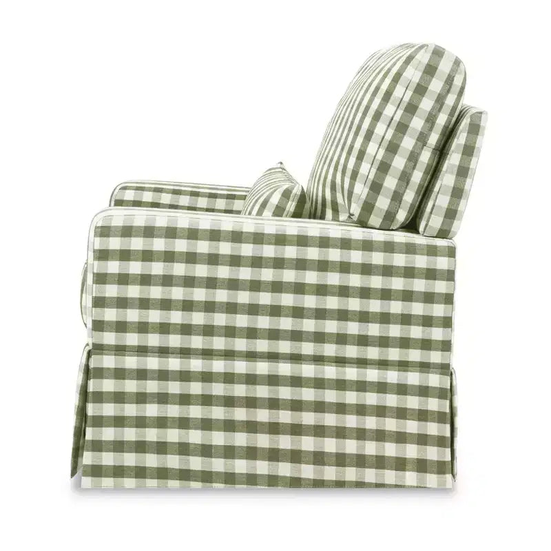 Namesake Crawford Pillowback Bequemer Drehsessel zum Gleiten