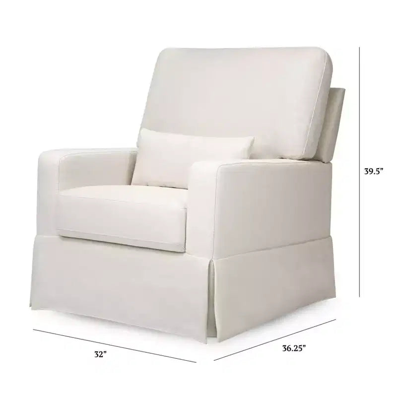 Namesake Crawford Pillowback Bequemer Drehsessel zum Gleiten