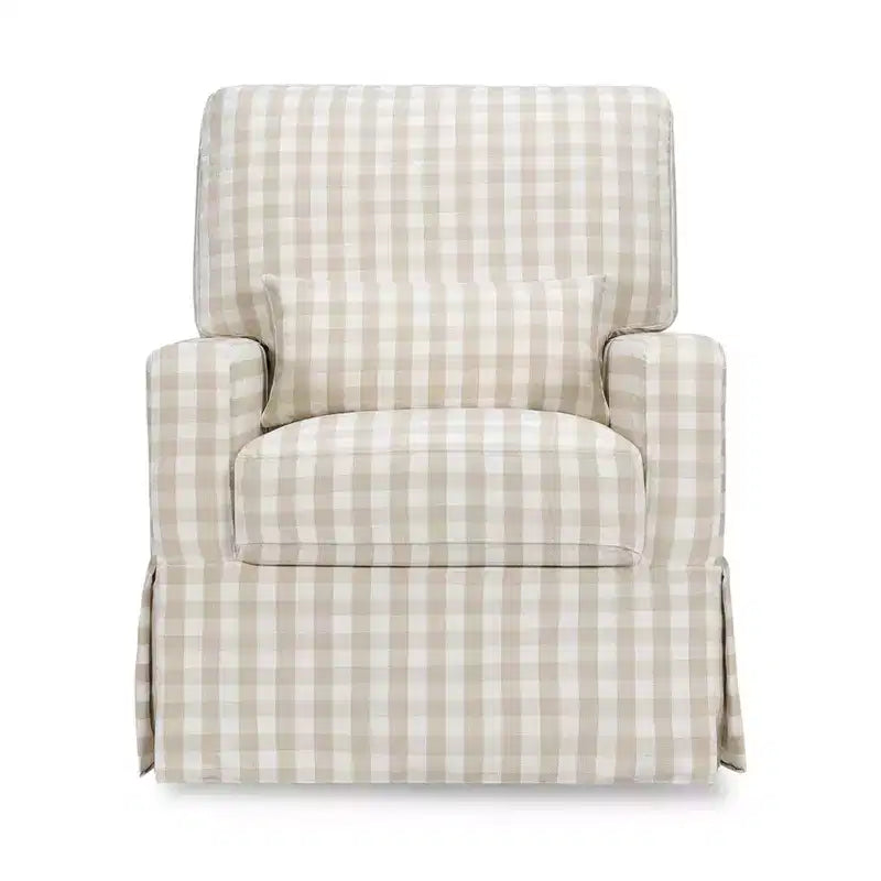 Namesake Crawford Pillowback Bequemer Drehsessel zum Gleiten