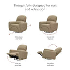 Babyletto Rainbow Relaxsessel mit Drehfunktion und Schaukelfunktion
