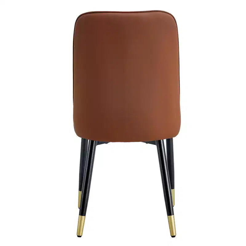 Zeus & Ruta 2er-Set Esszimmerstühle mit PU-Kissen & Metallbeinen, Ideal für Küche, Esszimmer & Wohnzimmer