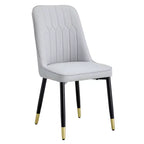 Zeus & Ruta 2er-Set Esszimmerstühle mit PU-Kissen & Metallbeinen, Ideal für Küche, Esszimmer & Wohnzimmer