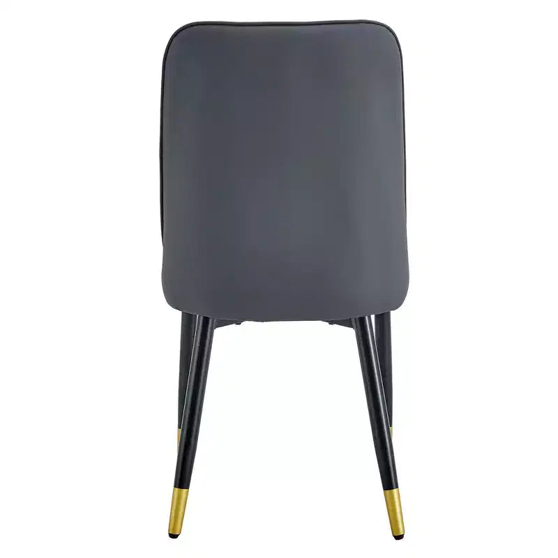 Zeus & Ruta 2er-Set Esszimmerstühle mit PU-Kissen & Metallbeinen, Ideal für Küche, Esszimmer & Wohnzimmer