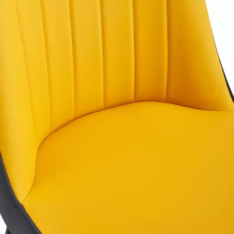 Zeus & Ruta 2er-Set Esszimmerstühle mit PU-Kissen & Metallbeinen, Ideal für Küche, Esszimmer & Wohnzimmer