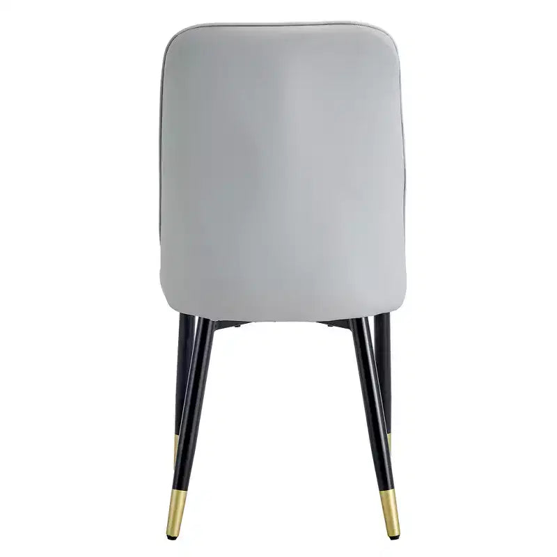 Zeus & Ruta 2er-Set Esszimmerstühle mit PU-Kissen & Metallbeinen, Ideal für Küche, Esszimmer & Wohnzimmer
