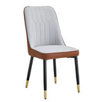 Zeus & Ruta 2er-Set Esszimmerstühle mit PU-Kissen & Metallbeinen, Ideal für Küche, Esszimmer & Wohnzimmer
