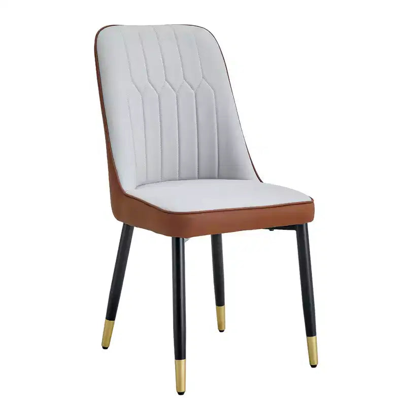 Zeus & Ruta 2er-Set Esszimmerstühle mit PU-Kissen & Metallbeinen, Ideal für Küche, Esszimmer & Wohnzimmer