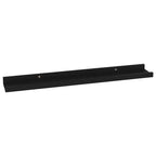 Wandregal-Set 4-teilig Schwarz MDF 60x9x3 cm Wandmontage