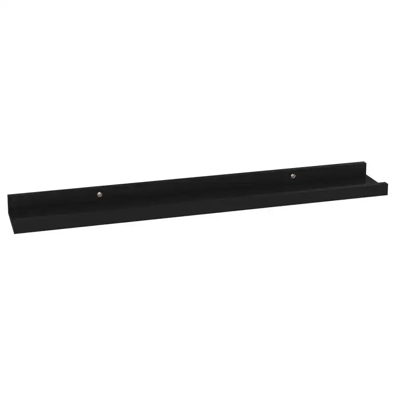 Wandregal-Set 4-teilig Schwarz MDF 60x9x3 cm Wandmontage