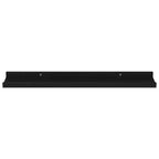 Wandregal-Set 4-teilig Schwarz MDF 60x9x3 cm Wandmontage