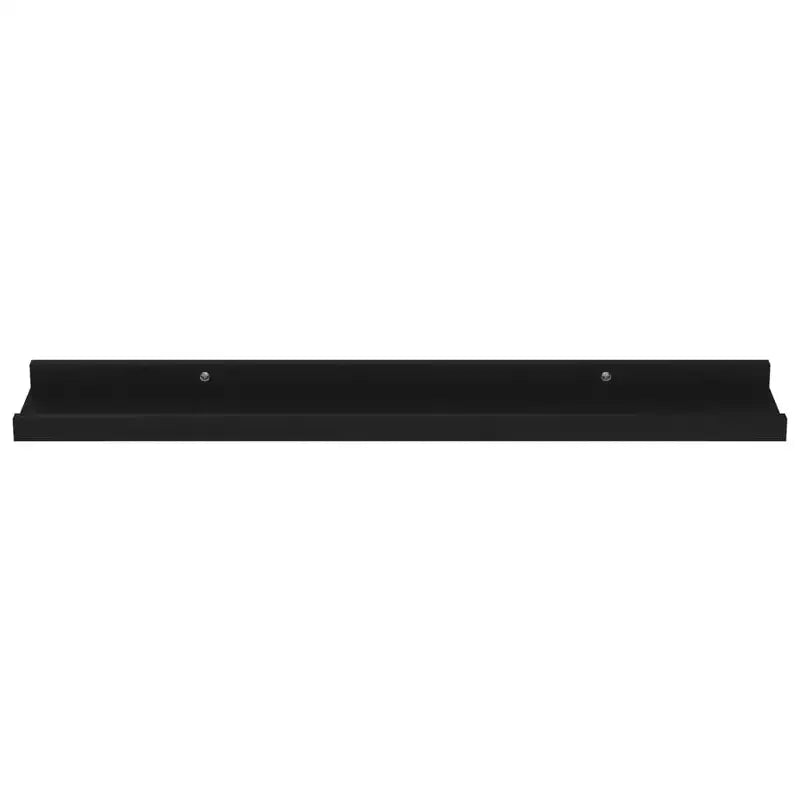 Wandregal-Set 4-teilig Schwarz MDF 60x9x3 cm Wandmontage