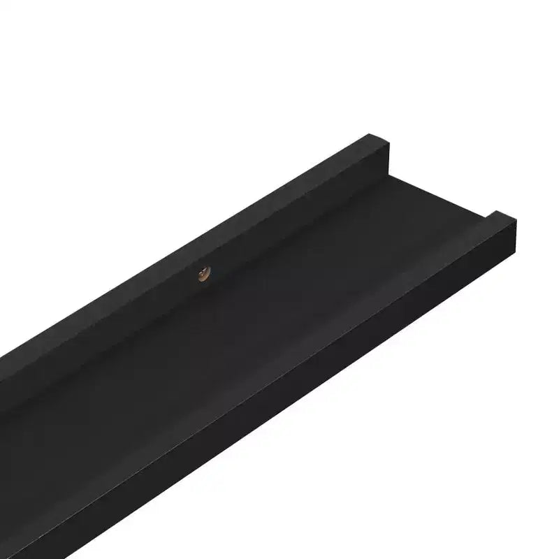 Wandregal-Set 4-teilig Schwarz MDF 60x9x3 cm Wandmontage