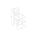 Bartisch-Essgruppe – Stehtisch & Barhocker mit Rückenlehne – Modernes Küchenset