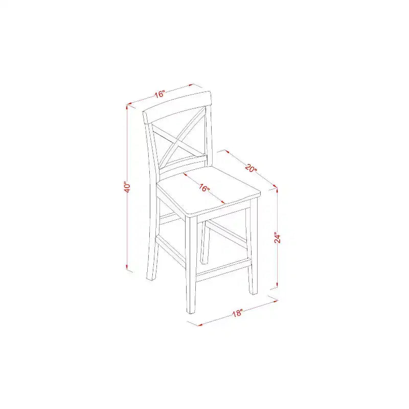 Bartisch-Essgruppe – Stehtisch & Barhocker mit Rückenlehne – Modernes Küchenset