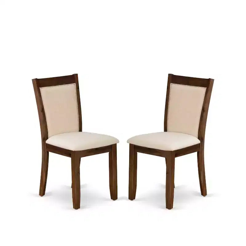 HomeStock 7-teiliger Esstisch mit Tischplatte aus Massivholz im Used-Look mit jakobinischem Finish und 6 Stühlen