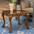 Royal Hampton End Table with One Drawer and One Shelf, Black