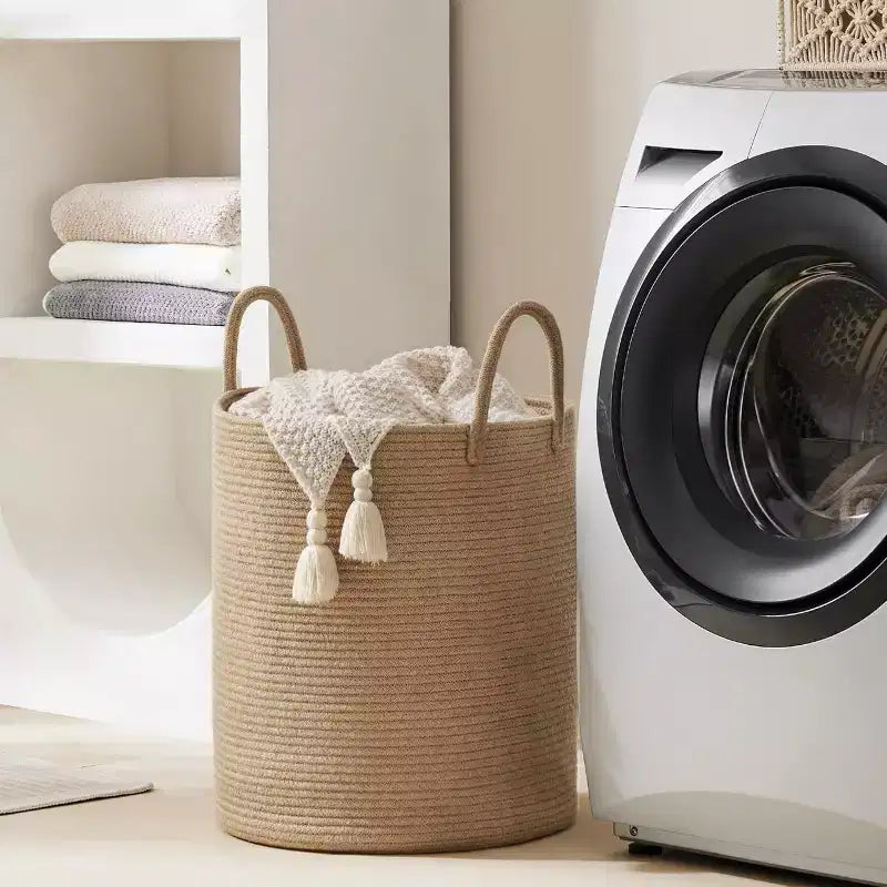 Wäschekorb von Generic, 58L hoher Wäschekorb, Babyzimmer-Wäschekorb