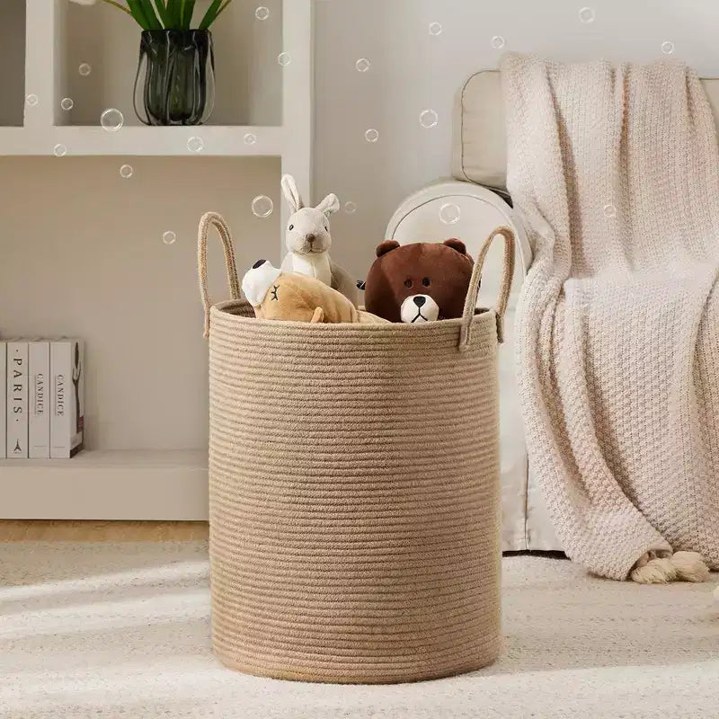 Wäschekorb von Generic, 58L hoher Wäschekorb, Babyzimmer-Wäschekorb