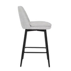 Homy Casa 2er-Set drehbarer Barhocker in Thekenhöhe mit gepolsterten Sitzen, Sitzhöhe 65 cm