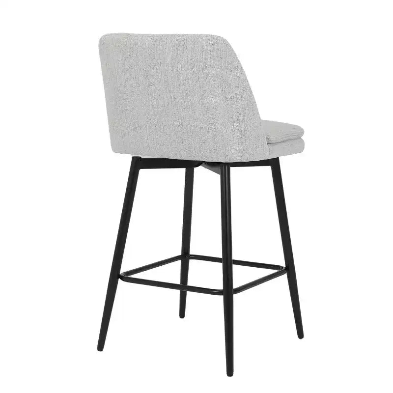 Homy Casa 2er-Set drehbarer Barhocker in Thekenhöhe mit gepolsterten Sitzen, Sitzhöhe 65 cm