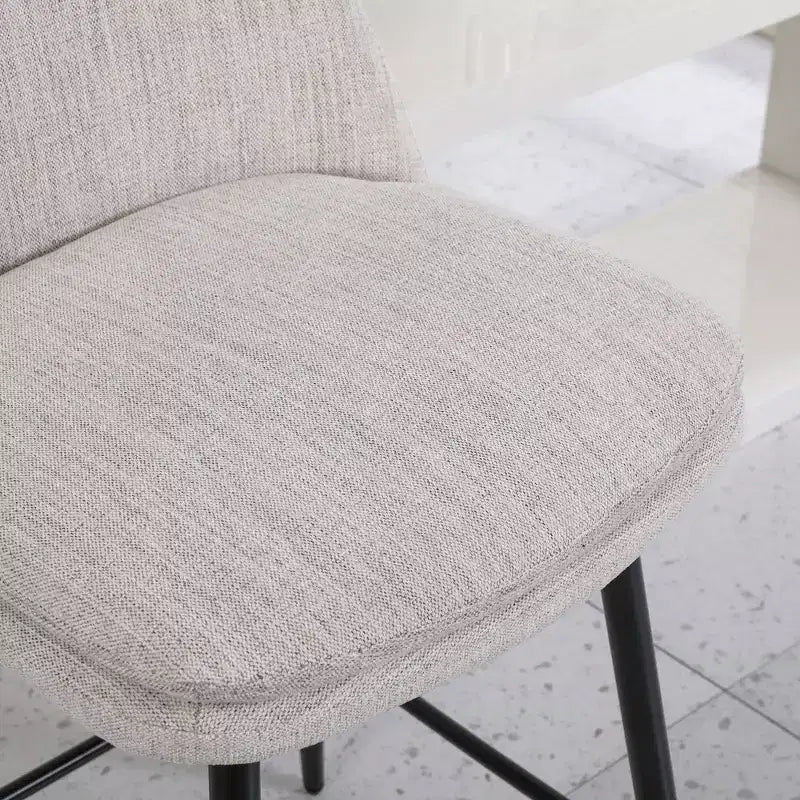 Homy Casa 2er-Set drehbarer Barhocker in Thekenhöhe mit gepolsterten Sitzen, Sitzhöhe 65 cm