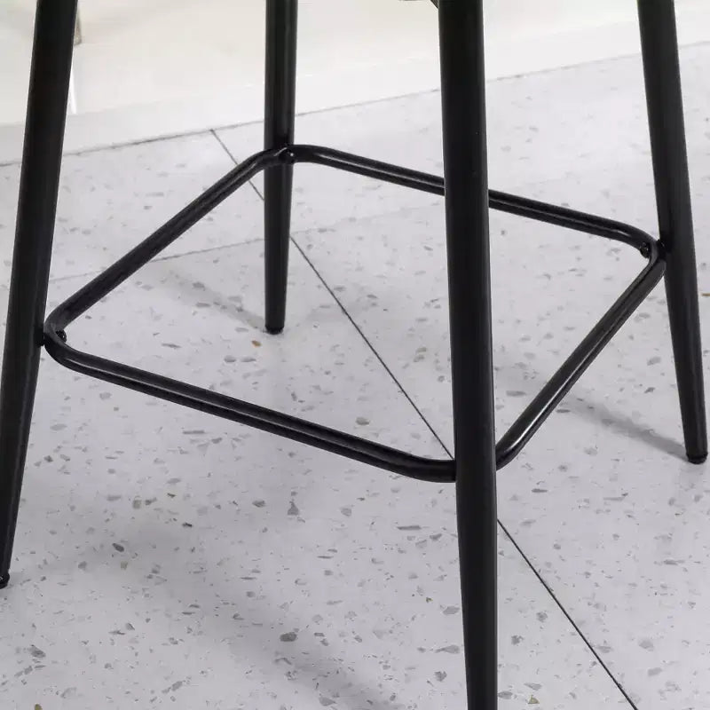 Homy Casa 2er-Set drehbarer Barhocker in Thekenhöhe mit gepolsterten Sitzen, Sitzhöhe 65 cm