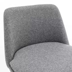 Homy Casa 2er-Set drehbarer Barhocker in Thekenhöhe mit gepolsterten Sitzen, Sitzhöhe 65 cm