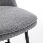 Homy Casa 2er-Set drehbarer Barhocker in Thekenhöhe mit gepolsterten Sitzen, Sitzhöhe 65 cm