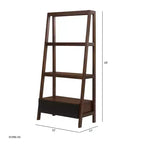 GDFStudio Blairmont Modernes Akazienholz-Leiterregal 68