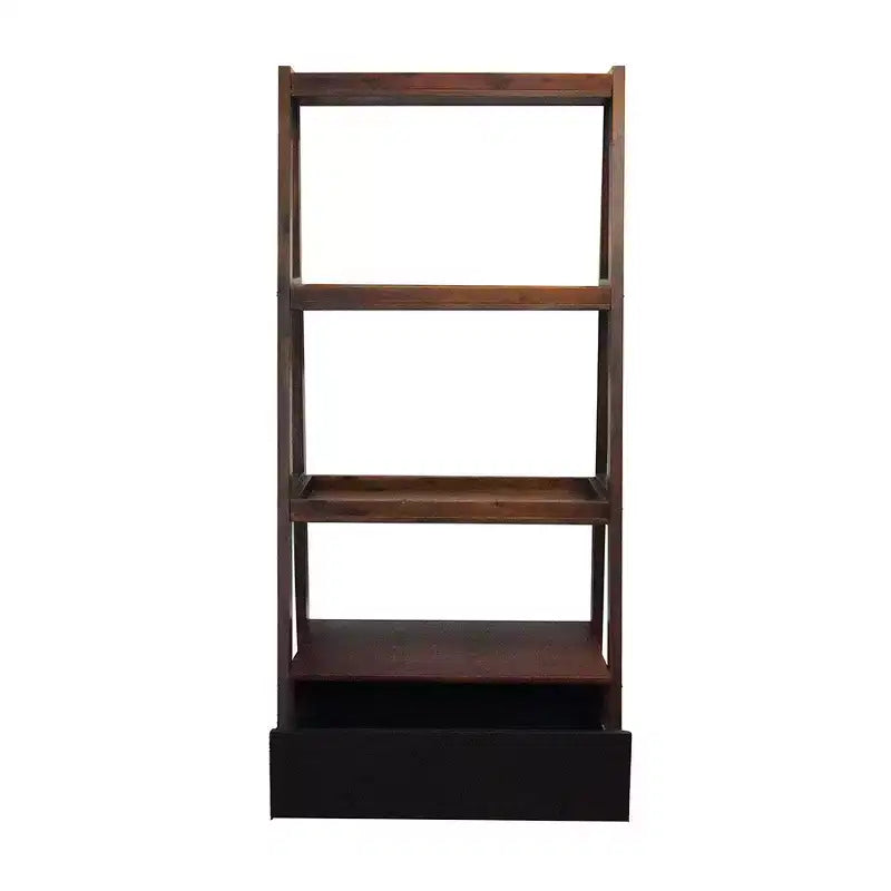 GDFStudio Blairmont Modernes Akazienholz-Leiterregal 68