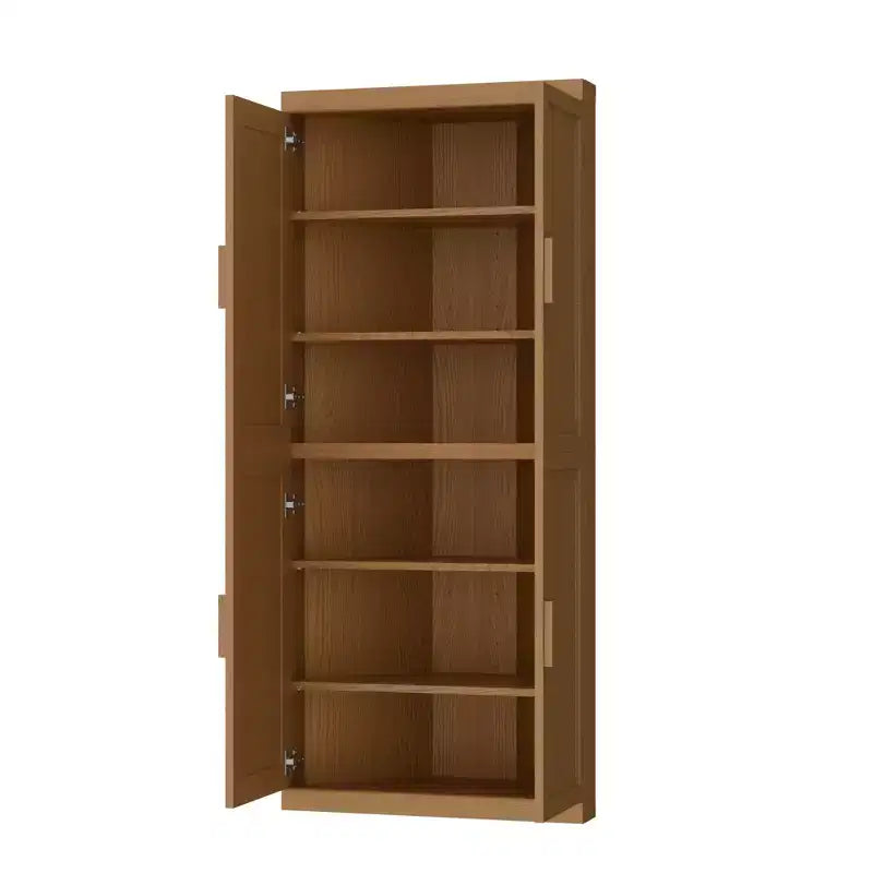 MAYEERTY Moderner Aufbewahrungsschrank mit 4 Türen, effiziente Aufbewahrung für Wohnzimmer, Esszimmer, Schlafzimmer, Beige, 2-teilig