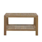 Christopher Knight Home Jela Übergangs-2-teiliges Terrassen-Set aus Akazienholz-Liegesofa und Couchtisch mit Kissen