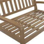 Christopher Knight Home Jela Übergangs-2-teiliges Terrassen-Set aus Akazienholz-Liegesofa und Couchtisch mit Kissen